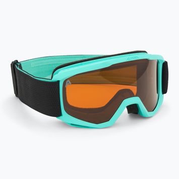 Vaikiški slidinėjimo akiniai Alpina Piney aqua matt/ orange