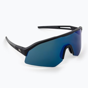Akiniai nuo saulės Alpina Sonic Q-Lite black matt/blue mirror
