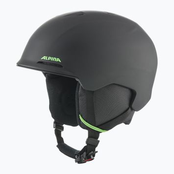 Vaikiškas slidinėjimo šalmas Alpina Brix black/ neon matt