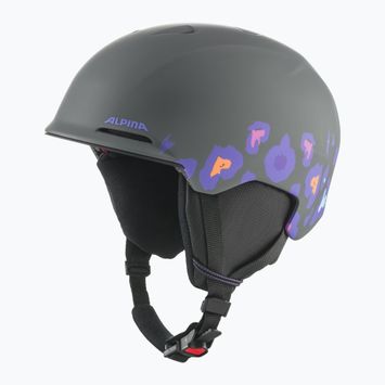Vaikiškas slidinėjimo šalmas Alpina Brix midnight/ grey leo matt