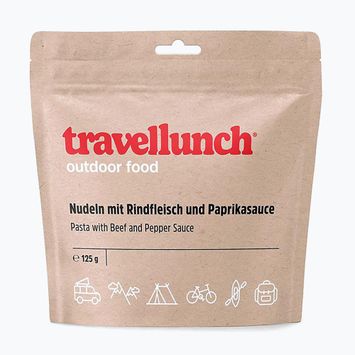 Liofilizuotas maistas travellunch Makaronai pipirų padaže su jautiena 125 g