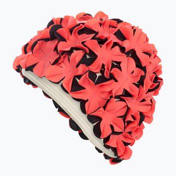 Moteriška plaukimo kepuraitė Fashy Flowers red / black