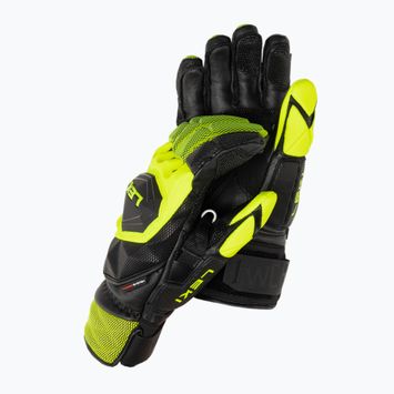 Vyriškos slidinėjimo pirštinės LEKI WCR Venom SL 3D black ice/lemon