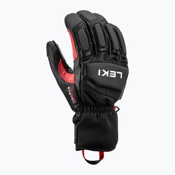 Vyriškos slidinėjimo pirštinės LEKI Griffin Pro 3D black/ red/ white