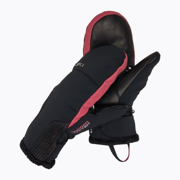 Moteriškos slidininkų pirštinės LEKI Vallarta 3D Mitt black/ rose