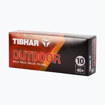 Stalo teniso kamuoliukai Tibhar Outdoor Balls 10 vnt. white