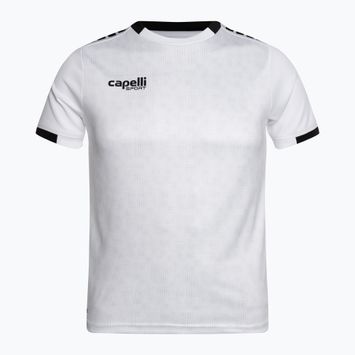 Capelli Cs III Block Jaunimo futbolo marškinėliai balta/juoda