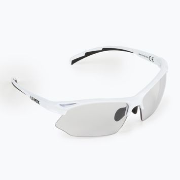 UVEX Sportstyle 802 V white/variomatic smoke dviratininkų akiniai 53/0/872/8801