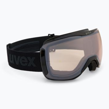 Slidinėjimo akiniai UVEX Downhill 2100 V black shiny/mirror silver clear