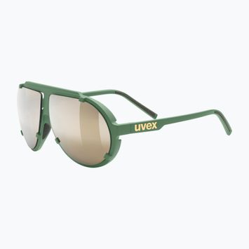 Akiniai nuo saulės UVEX Esntl Pina moss green matt/mirror gold