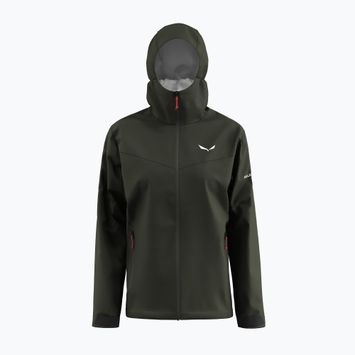 Moteriška striukė nuo lietaus Salewa Puez Aqua 4 PTX 2.5L dark olive