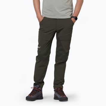 Vyriškos softshell kelnės Salewa Puez DST Warm Cargo dark olive