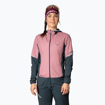 Moteriškas žygio džemperis DYNAFIT Traverse Alpha Hooded mokarosa