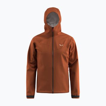 Vyriška striukė nuo lietaus Salewa Puez Aqua 4 PTX 2.5L bombay brown/0910