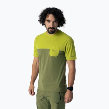 Vyriški žygio marškinėliai DYNAFIT Transalper Pocket golden lime/5a40