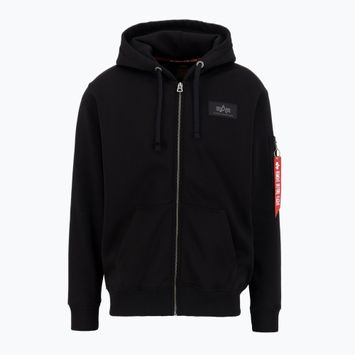 Vyriškas džemperis Alpha Industries Back Print Zip black