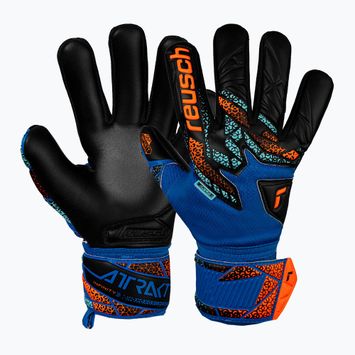 Vartininko pirštinės Reusch Attrakt Infinity NC Junior electric blue/shocking orange/black