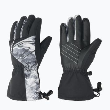 Vaikiškos slidininkų pirštinės ZIENER Laval Aquashield AW black/grey mountain
