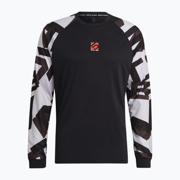 Vyriški dviračių marškinėliai ilgomis rankovėmis FIVE TEN TrailX Long Sleeve Tee black/light granite