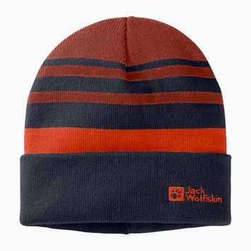 Vaikiška žieminė kepurė Jack Wolfskin Stripy Knit night blue