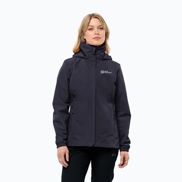 Moteriška striukė nuo lietaus Jack Wolfskin Stormy Point 2L graphite