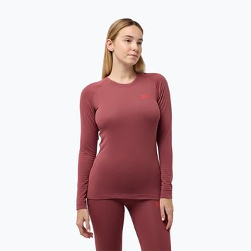 Moteriški termoaktyvūs marškinėliai ilgomis rankovėmis Jack Wolfskin Infinite Warm red ochre