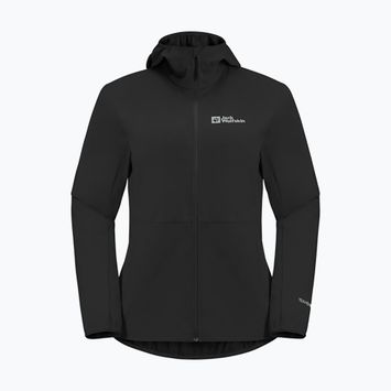 Moteriška softshell striukė Jack Wolfskin Feldberg Hoody black