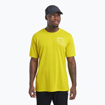 Vyriški žygio marškinėliai Jack Wolfskin Vonnan Graphic explore chartreuse