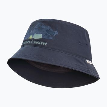 Vaikiška skrybėlė Jack Wolfskin Woods Bucket print night blue