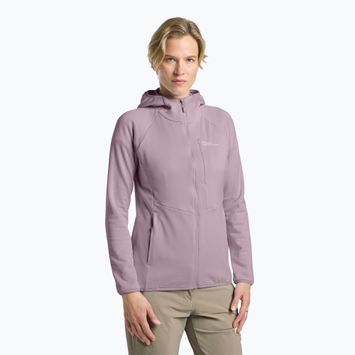 Moteriškas fliso džemperis Jack Wolfskin Kolbenberg Hooded Full Zip wild blossom