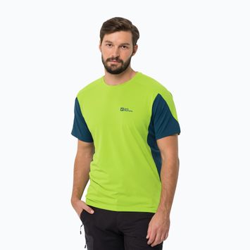 Jack Wolfskin vyriški trekingo marškinėliai Narrows Flesh Green 1807353