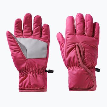 Vaikiškos žygio pirštinės Jack Wolfskin Easy Entry dark fuchsia