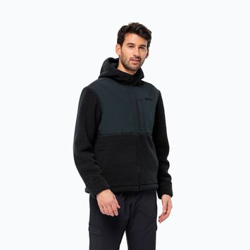Vyriškas fliso džemperis Jack Wolfskin Felslicht Hooded night blue