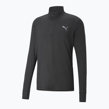 Vyriški bėgimo marškinėliai PUMA Run Favorite 1/4 Zip, juodos spalvos