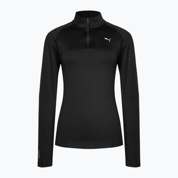 Moteriški bėgimo marškinėliai PUMA Run Cloudspun 1/2 Zip black 523287 01