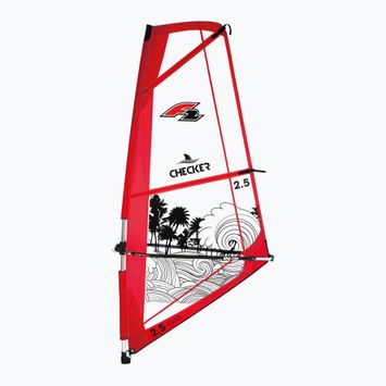 "WindSUP F2 Checker" posūkio stiprintuvas raudonos spalvos