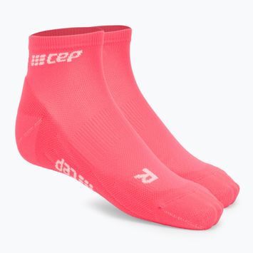 Moteriškos kompresinės bėgimo kojinės CEP 4.0 Low Cut pink