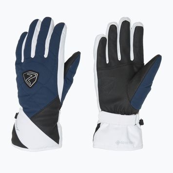Moteriškos slidininkų pirštinės ZIENER Kamea GTX dark navy