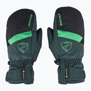 Vaikiškos slidininkų pirštinės ZIENER Levin GTX Mitten dark jungle