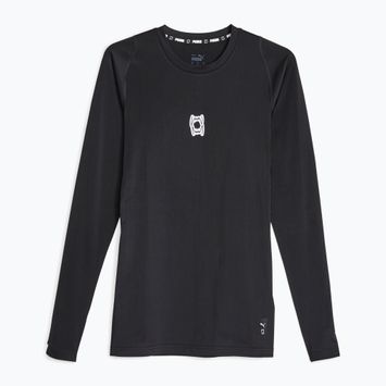 Vyriški krepšinio marškinėliai ilgomis rankovėmis PUMA Hoops Team Top Baselayer puma black