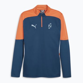 Vyriškas futbolo džemperis PUMA Neymar Jr Creativity 1/4 Zip Top ocean tropic/hot heat