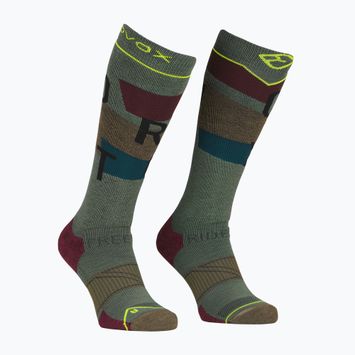 Vyriškos slidinėjimo kojinės ORTOVOX Freeride Long Socks Cozy wild herbs