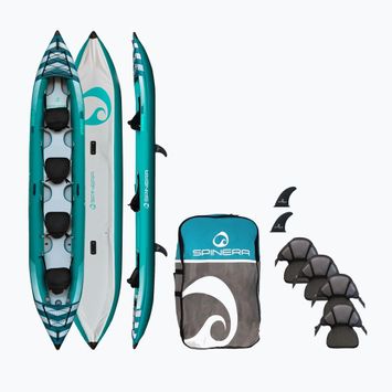 Keturvietė pripučiama baidarė SPINERA Hybris 510 teal/white/grey