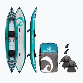 Dvivietė pripučiama baidarė SPINERA Hybris 410 teal/white/grey