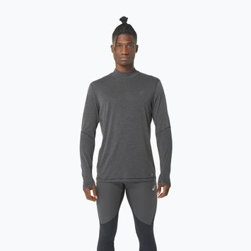 Vyriška ASICS Metarun Mock Neck performance juoda bėgimo striukė su ilgomis rankovėmis
