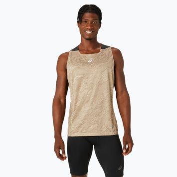 Vyriškas bėgimo tank topas ASICS Fujitrail Singlet pepper