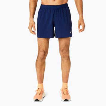 Vyriški bėgimo šortai ASICS Road 2-N-1 5IN blue expense / birch