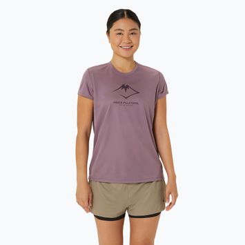 Moteriški bėgimo marškinėliai ASICS Fujitrail Logo dusty mauve