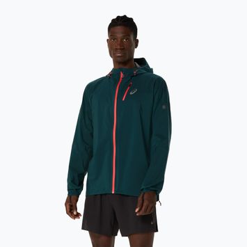 Vyriška bėgimo striukė ASICS Fujitrail Elite Waterproof saxon green