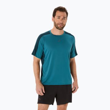 Vyriški bėgimo marškinėliai ASICS Fujitrail Elite Top atlantis blue/saxon green